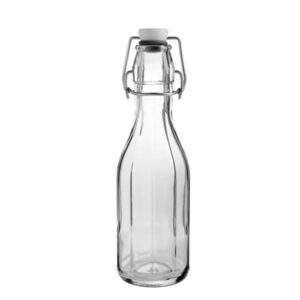 Paneled Swing Top Bottle Swing Top Bottle 8.5 Oz (L:2.6'' X W:2.4'')