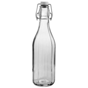 Paneled Swing Top Bottle Swing Top Bottle 17.0 Oz (L:3.2'' X W:2.8'')