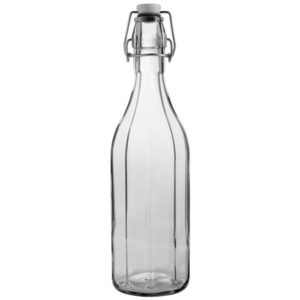 Paneled Swing Top Bottle Swing Top Bottle 25.25 Oz (L:3.3'' X W:3.3'')