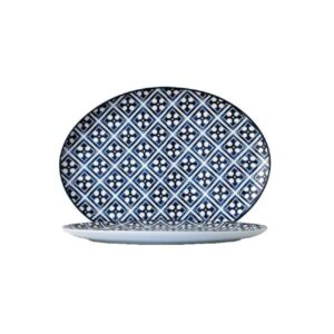 Candour Azure Oval Platter (L:10.375'' X W:7.375'')