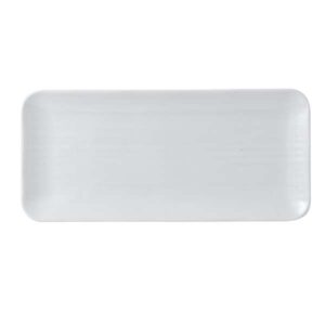 Organic White Organic Rectangle Tray (L:13.75'' X W:6.25'')