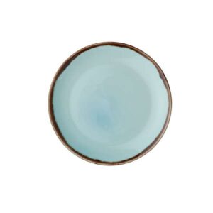 Harvest Turquoise Coupe Plate (D:10.25'')