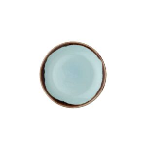 Harvest Turquoise Coupe Plate (D:6.5'')