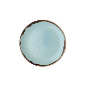 Harvest Turquoise Coupe Plate (D:8.67'')