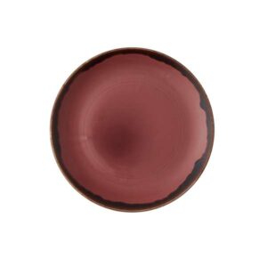 Harvest Plum Coupe Plate (D:10.25'')