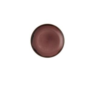 Harvest Plum Coupe Plate (D:6.5'')