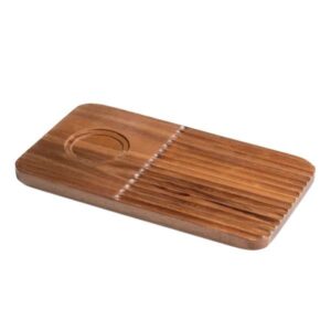 Acacia Wood Accessories Wood Soup/Salad Sandwich Board (L:14.0'' X W:8.0'')