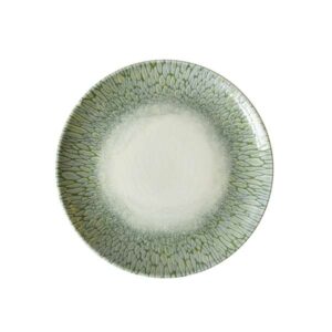 Papillon Green Coupe Plate (D:10.625'')