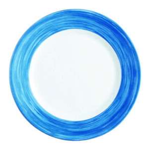 Brushed Blue Jean Rim Plate (D:9.25'')