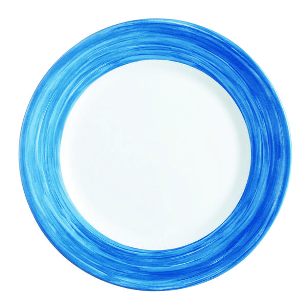 Brushed Blue Jean Rim Plate (D:9.25'')