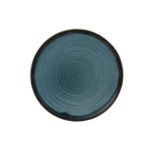 Harvest Blue Walled Plate (D:10.25'')