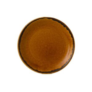 Harvest Brown Coupe Plate (D:6.5'')