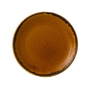 Harvest Brown Coupe Plate (D:8.66'')