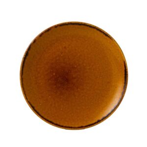 Harvest Brown Coupe Plate (D:10.25'')