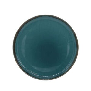 Harvest Blue Coupe Plate (D:12.75'')