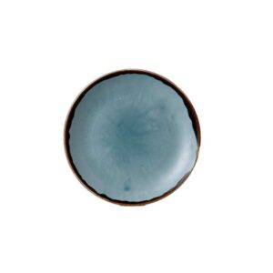 Harvest Blue Coupe Plate (D:6.5'')