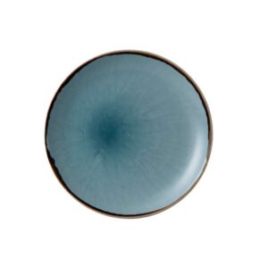 Harvest Blue Coupe Plate (D:8.67'')