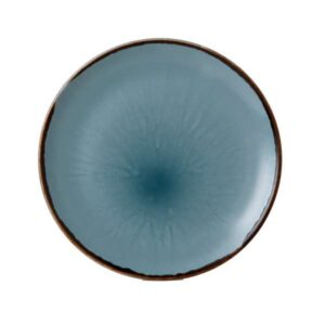 Harvest Blue Coupe Plate (D:10.25'')