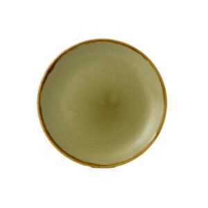Harvest Green Coupe Plate (D:6.5'')