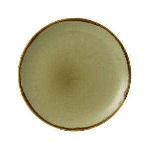 Harvest Green Coupe Plate (D:11.25'')