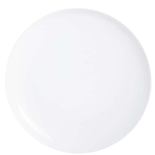 Evolutions White Pizza Plate (D:12.5'')