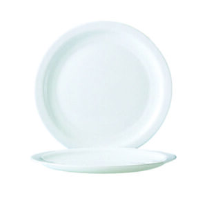 Restaurant White Rim Plate (D:10.25'')