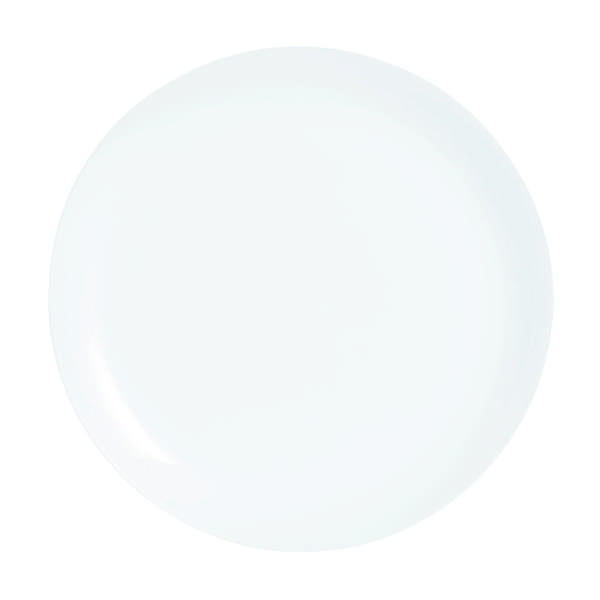 Evolutions White Coupe Plate (D:10.63'')