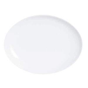 Evolutions White Oval Platter (L:9.75'' X W:13.0'')