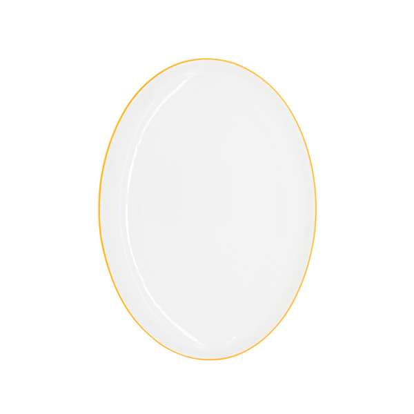 Candour Coupes Marigold Coupe Oval Platter (L:14.025'' X W:10.0'')