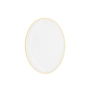Candour Coupes Marigold Coupe Oval Platter (L:12.25'' X W:8.875'')