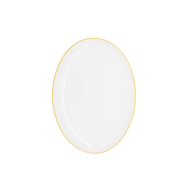 Candour Coupes Marigold Coupe Oval Platter (L:12.25'' X W:8.875'')