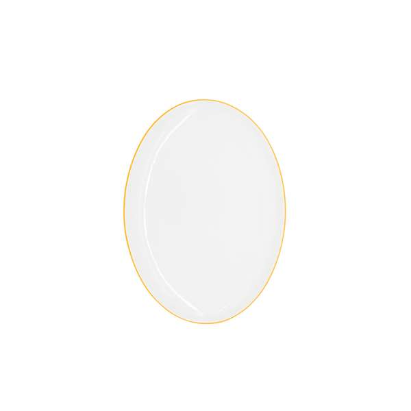 Candour Coupes Marigold Coupe Oval Platter (L:10.375'' X W:7.375'')