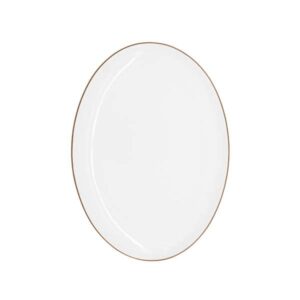 Candour Coupes Umber Coupe Oval Platter (L:14.25'' X W:10.0'')