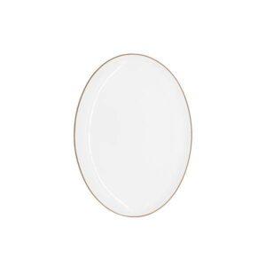 Candour Coupes Umber Coupe Oval Platter (L:12.25'' X W:8.875'')