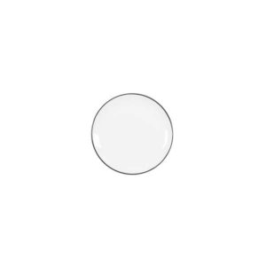 Selene Ebony Coupe Plate (D:6.375'')