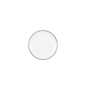 Selene Ebony Coupe Plate (D:7.0'')