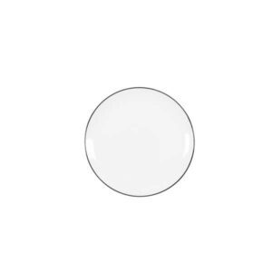 Selene Ebony Coupe Plate (D:9.0'')