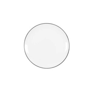 Selene Ebony Coupe Plate (D:10.125'')